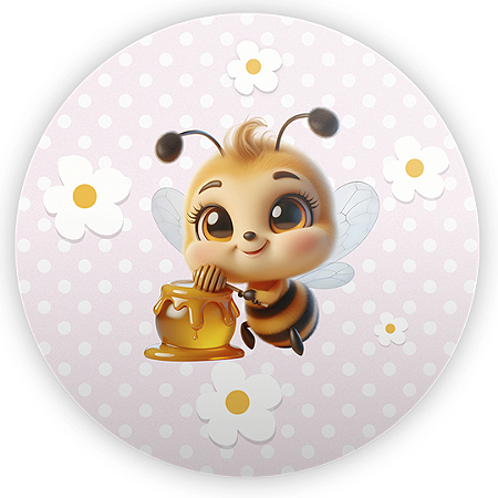 Capa Mini Painel Sublimado - Abelha