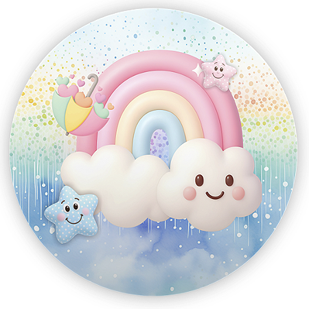 Capa Mini Painel Sublimado - Chuva de Amor