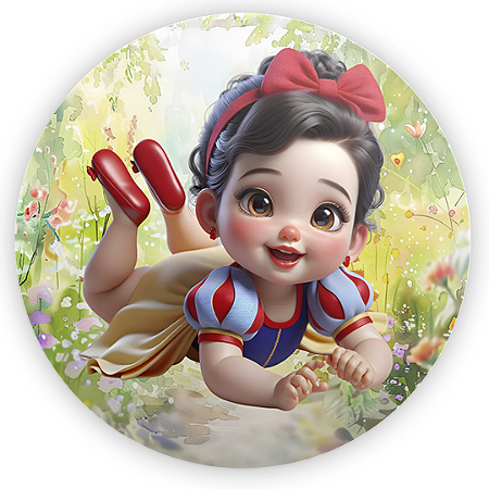 Capa Mini Painel Sublimado - Branca de Neve