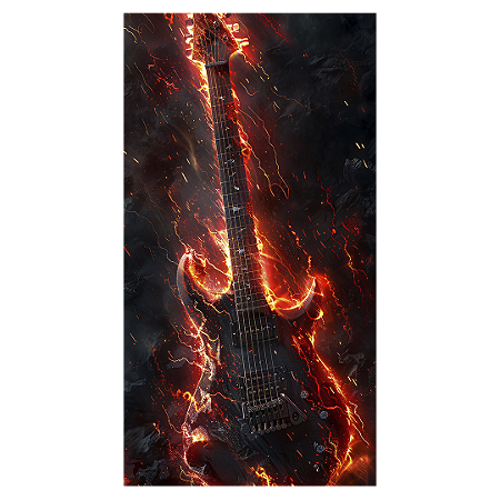 Capa Faixa Lateral Sublimado - Rock and Roll