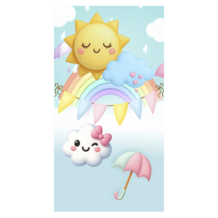 Capa Faixa Lateral Sublimado - Chuva de Amor