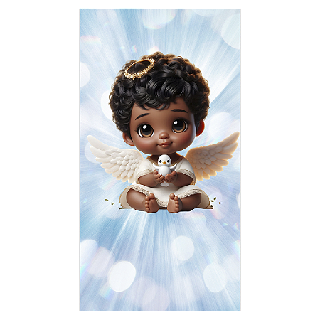 Capa Faixa Lateral Sublimado - Anjos Batismo