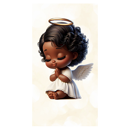 Capa Faixa Lateral Sublimado - Anjos Batismo