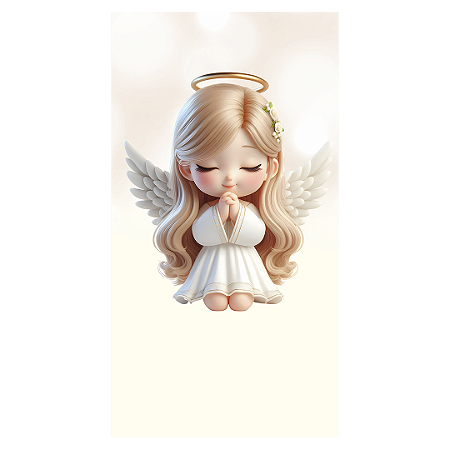 Capa Faixa Lateral Sublimado - Anjos Batismo