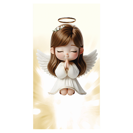 Capa Faixa Lateral Sublimado - Anjos Batismo