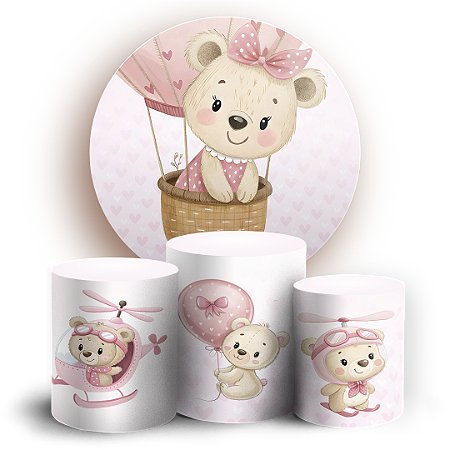 Capas Painel Redondo e Trio Cilindro Sublimado - URSINHA