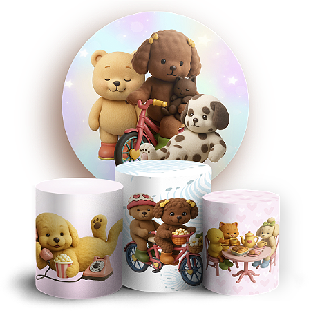 Capas Painel Redondo e Trio Cilindro Sublimado - Bobbie Goods