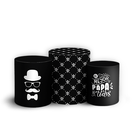 Capas Trio Cilindro Sublimado Vest Facil - Dia del Padre