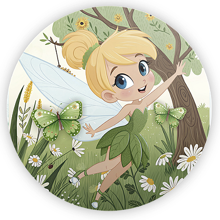Capa Mini Painel Sublimado - Sininho Tinkerbell