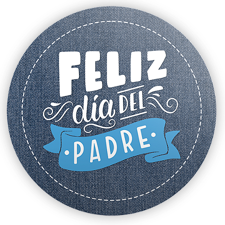 Capa Painel Redondo Sublimado - Dia del Padre