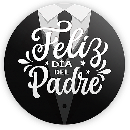 Capa Painel Redondo Sublimado - Dia del Padre