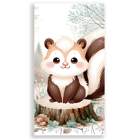 Capa Faixa Lateral Sublimado - Animais Bosque Encantado