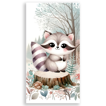 Capa Faixa Lateral Sublimado - Animais Bosque Encantado