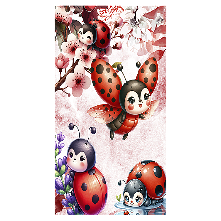 Capa Faixa Lateral Sublimado - Joaninha