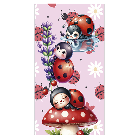 Capa Faixa Lateral Sublimado - Joaninha