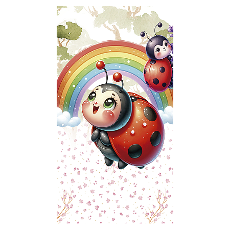 Capa Faixa Lateral Sublimado - Joaninha