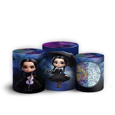 Capas Trio Cilindro Sublimado Vest Facil - Wandinha