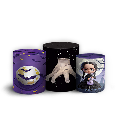 Capas Trio Cilindro Sublimado Vest Facil - Wandinha