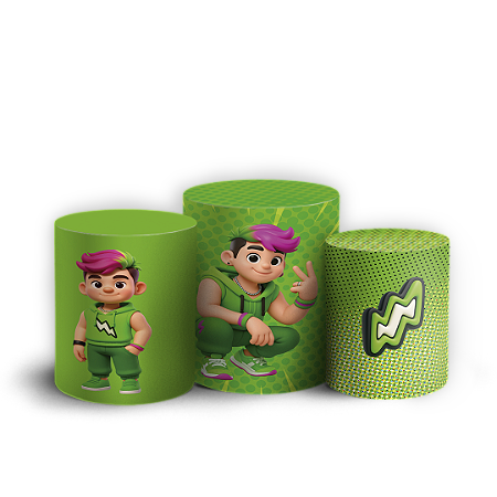 Capas Trio Cilindro Sublimado Vest Facil - Os Rosas