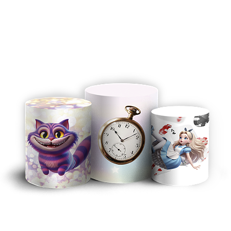 Capas Trio Cilindro Sublimado Vest Facil - Alice