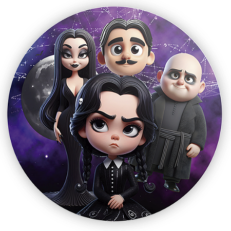 Capa Mini Painel Sublimado - Wandinha