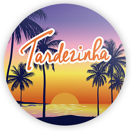 Capa Painel Redondo Sublimado - Tardezinha