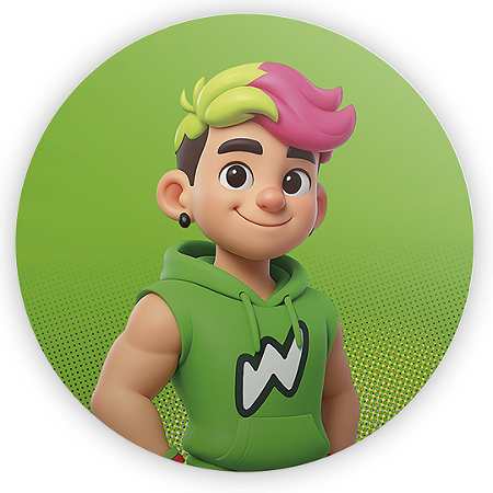 Capa Painel Redondo Sublimado - Os Rosas