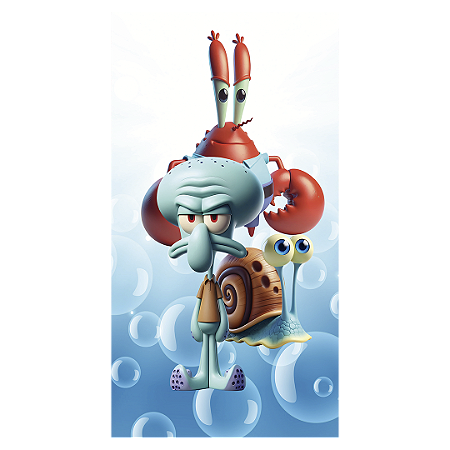 Capa Faixa Lateral Sublimado - Bob Esponja