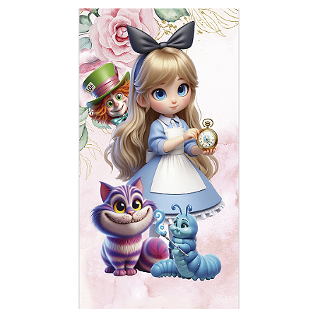 Capa Faixa Lateral Sublimado - Alice