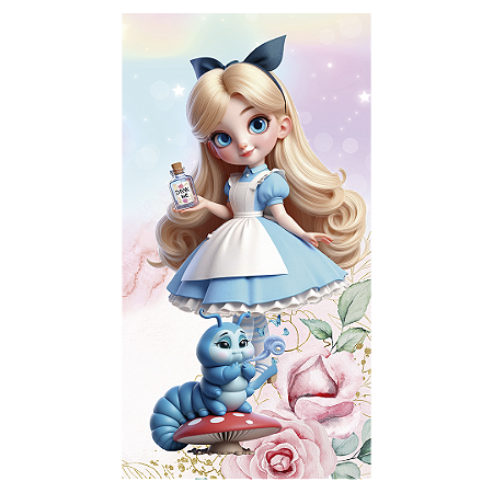 Capa Faixa Lateral Sublimado - Alice