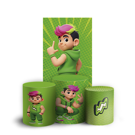 Capas Faixa Lateral e Trio Cilindro Sublimado Vest Facil - Os Rosas