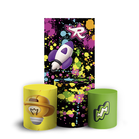 Capas Faixa Lateral e Trio Cilindro Sublimado Vest Facil - Os Rosas