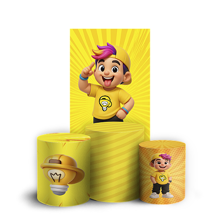 Capas Faixa Lateral e Trio Cilindro Sublimado Vest Facil - Os Rosas