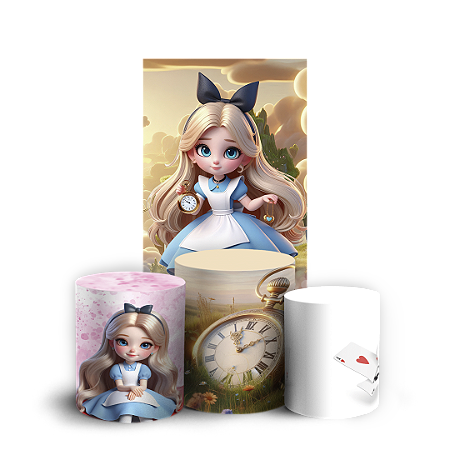 Capas Faixa Lateral e Trio Cilindro Sublimado Vest Facil - Alice