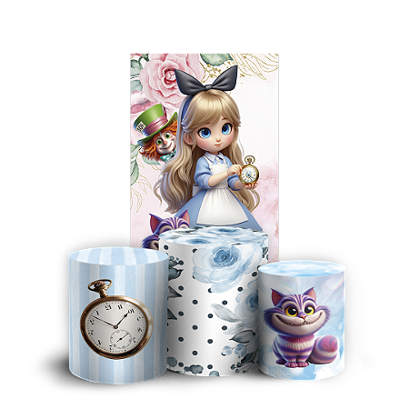 Capas Faixa Lateral e Trio Cilindro Sublimado Vest Facil - Alice