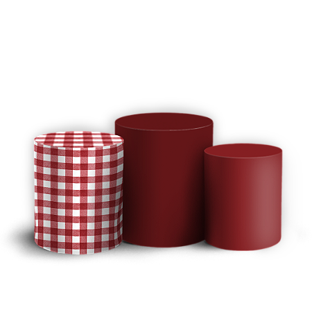 Capas Trio Cilindro Sublimado Vest Facil - Chapeuzinho Vermelho