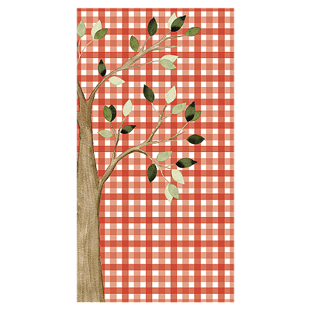 Capa Faixa Lateral Sublimado - Fundo Xadrez ArvoreBranca de Neve