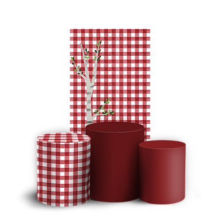 Capas Faixa Lateral e Trio Cilindro Sublimado Vest Facil - Chapeuzinho Vermelho