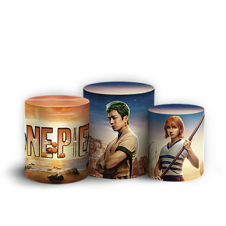 Capas Trio Cilindro Sublimado Vest Facil - One Piece