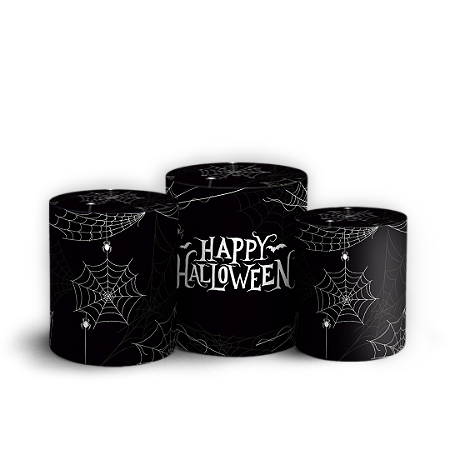 Capas Trio Cilindro Sublimado Vest Facil - Dia das Bruxas Halloween