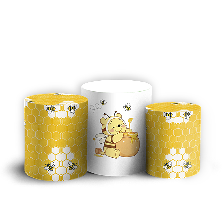 Capas Trio Cilindro Sublimado Vest Facil - Abelha