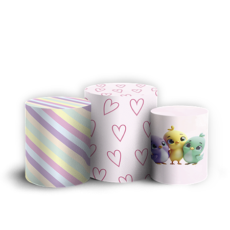 Capas Trio Cilindro Sublimado Vest Facil - Mundo Bita