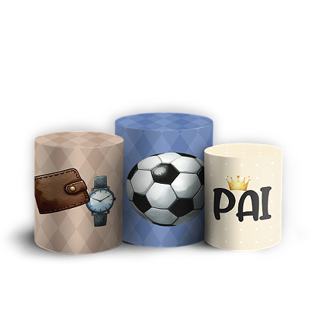 Capas Trio Cilindro Sublimado Vest Facil - Dia Dos Pais