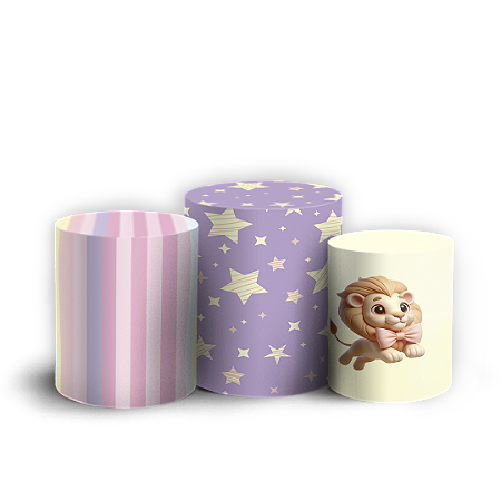 Capas Trio Cilindro Sublimado Vest Facil - Circo