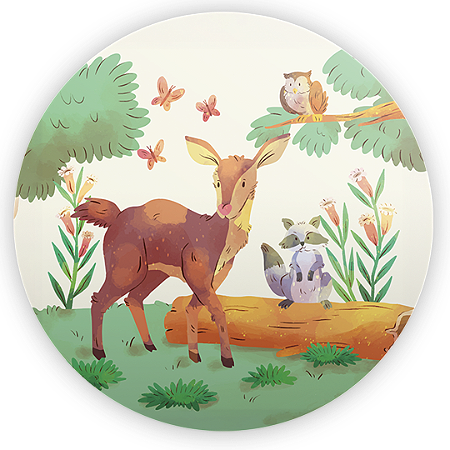 Capa Mini Painel Sublimado - Bosque