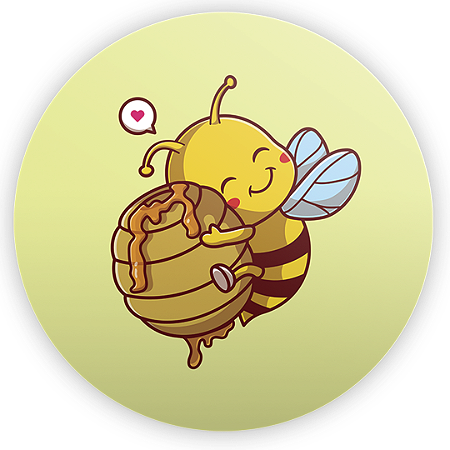 Capa Painel Redondo Sublimado - Abelha