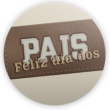 Capa Painel Redondo Sublimado - Dia Dos Pais