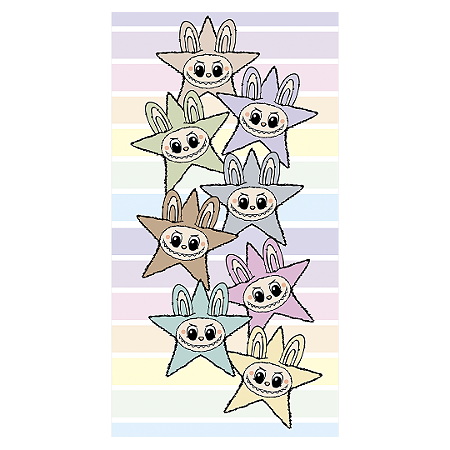 Capa Faixa Lateral Sublimado - Labubu