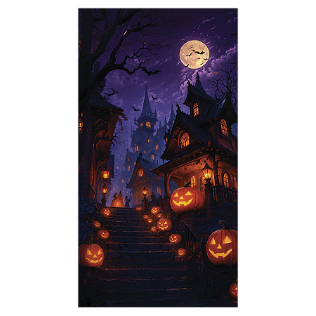 Capa Faixa Lateral Sublimado - Halloween