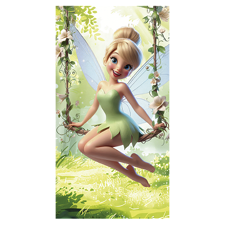 Faixa Lateral - Sininho Tinkerbell - Sublimado 3D